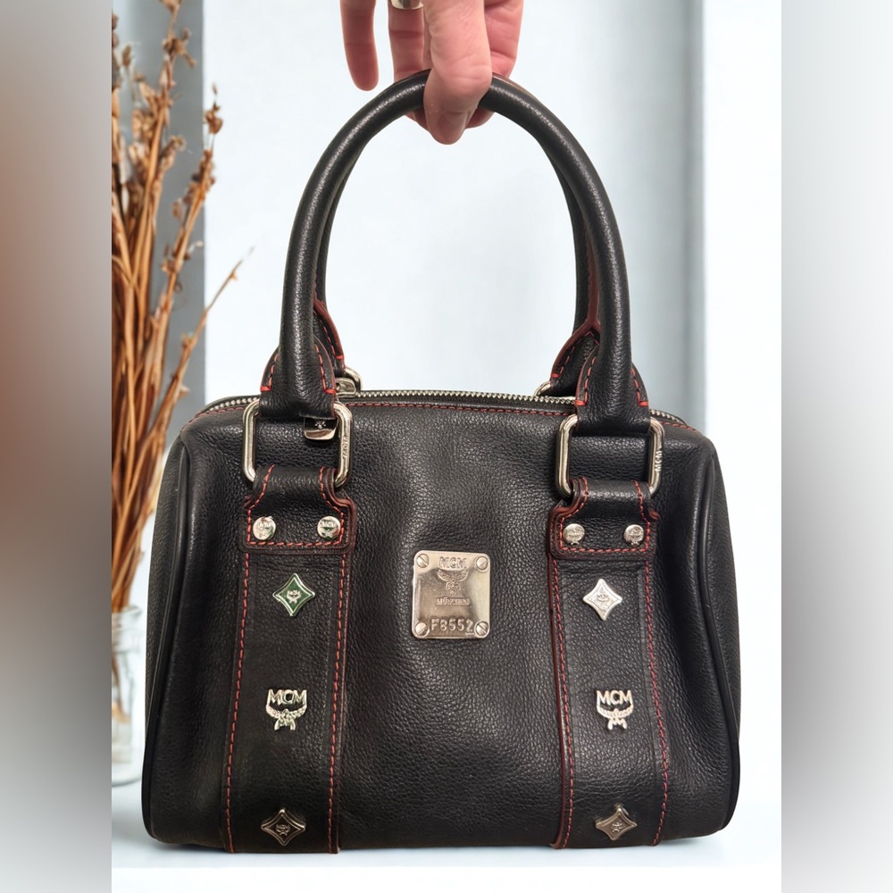 MCM 
Leather Top Handle Bag w/COA